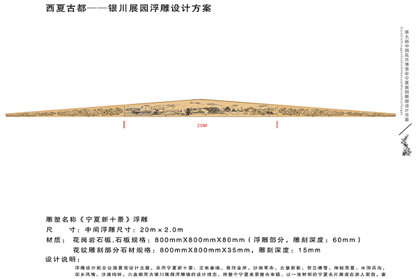 浮雕寧夏新十景方案